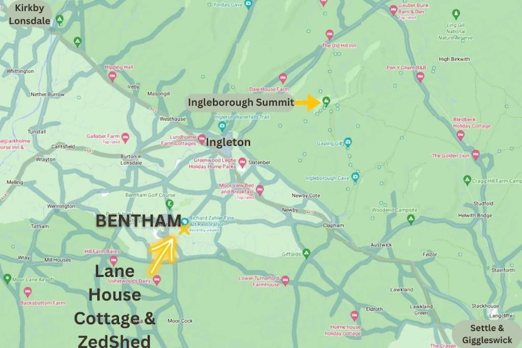 Cosy 3 Bed Cottage Near 3 Peaks - Log Burner & Aga Bentham エクステリア 写真